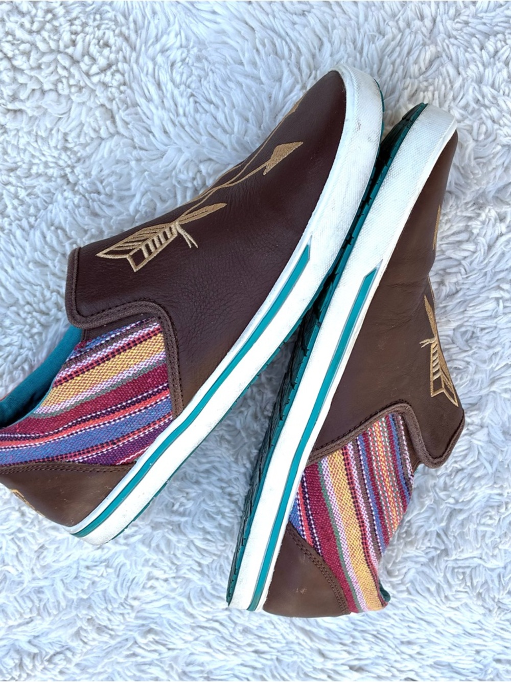 Twisted X Brown Leather Embroidered Be Brave Women’s Loafers Sz 10 - Picture 6 of 10